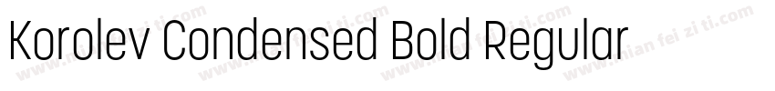 Korolev Condensed Bold Regular字体转换